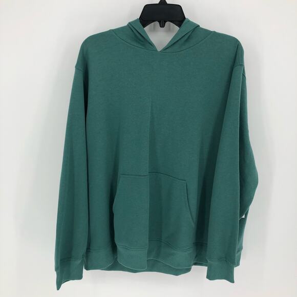 ID IDEOLOGY Women's Hoodie 3X Green Fleece Pullover Sweatshirt Pockets NWT - Picture 2 of 11